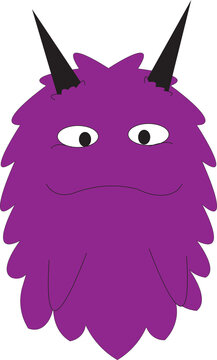 illustration vector graphic of cute monster. perfect for sticker, poster, banner, textbook, t shirt design, animation, cartoon and etc