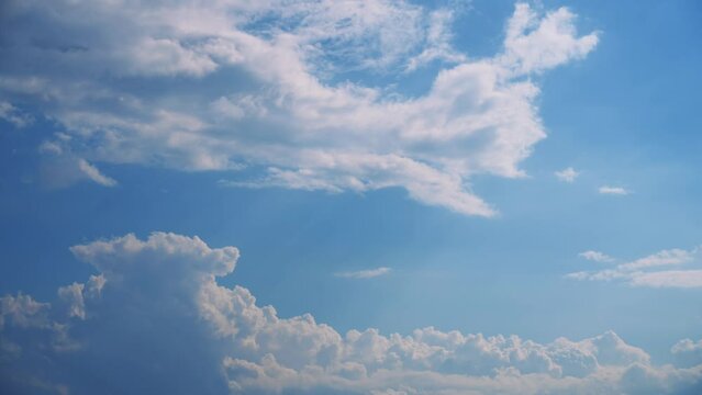 日本の夏空をタイムラプス　4K UHD