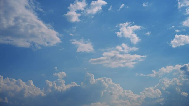 日本の夏空をタイムラプス　4K UHD