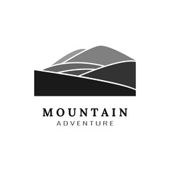 Mountains Logo Design for adventure identity , Vector Template