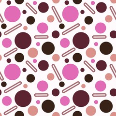 Cartoon simple seamless geometric pattern for kids and packaging and fabrics and notebooks and wrapping paper