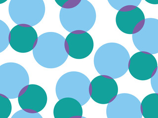 Geometric abstract seamless circle composition blue and violet colours vector illustration