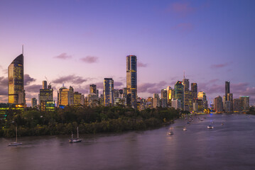 Fototapeta premium Brisbane skyline, capital of Queensland, Australia