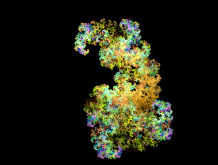 Imaginatory fractal abstract background Image