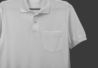 Polo shirt mockup template with pocket