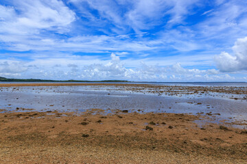 由布島の海岸　沖縄　日本