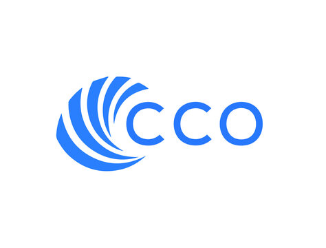 CCO Flat accounting logo design on white background. CCO creative initials Growth graph letter logo concept. CCO business finance logo design.
