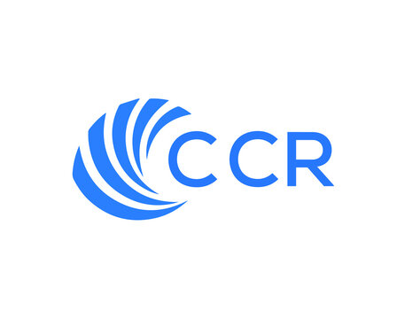 CCR Flat accounting logo design on white background. CCR creative initials Growth graph letter logo concept. CCR business finance logo design.
