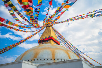 boudha stupa (Boudhanath) at kathmandu, nepal