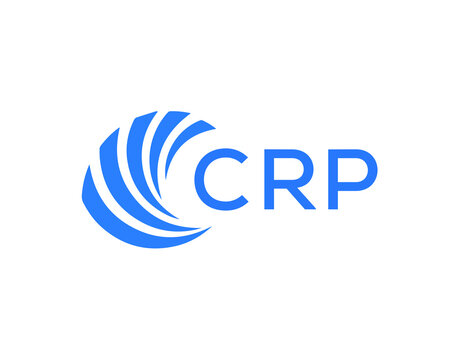 CRP Flat accounting logo design on white background. CRP creative initials Growth graph letter logo concept. CRP business finance logo design.
