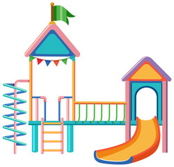 Outdoor playground slide for kids