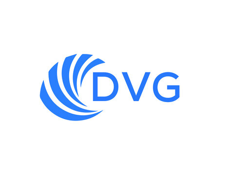 DVG Flat accounting logo design on white background. DVG creative initials Growth graph letter logo concept. DVG business finance logo design.
