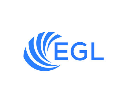 EGL Flat accounting logo design on white background. EGL creative initials Growth graph letter logo concept. EGL business finance logo design.
