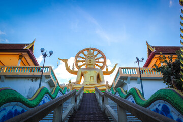 Obraz premium The big Buddha temple in Koh Samui