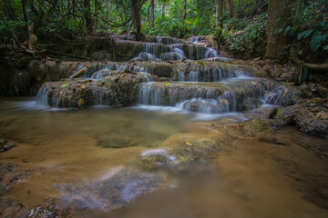 Obraz premium Beautiful Waterfall, Chiang Rai, Thailand. 