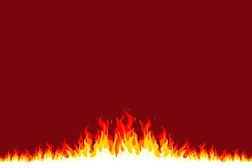 Flaming fire background