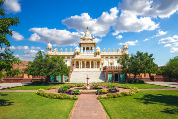 facade view of jaswant thada cenotaph in jodhpur