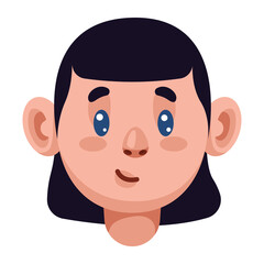 Fototapeta premium asian woman head