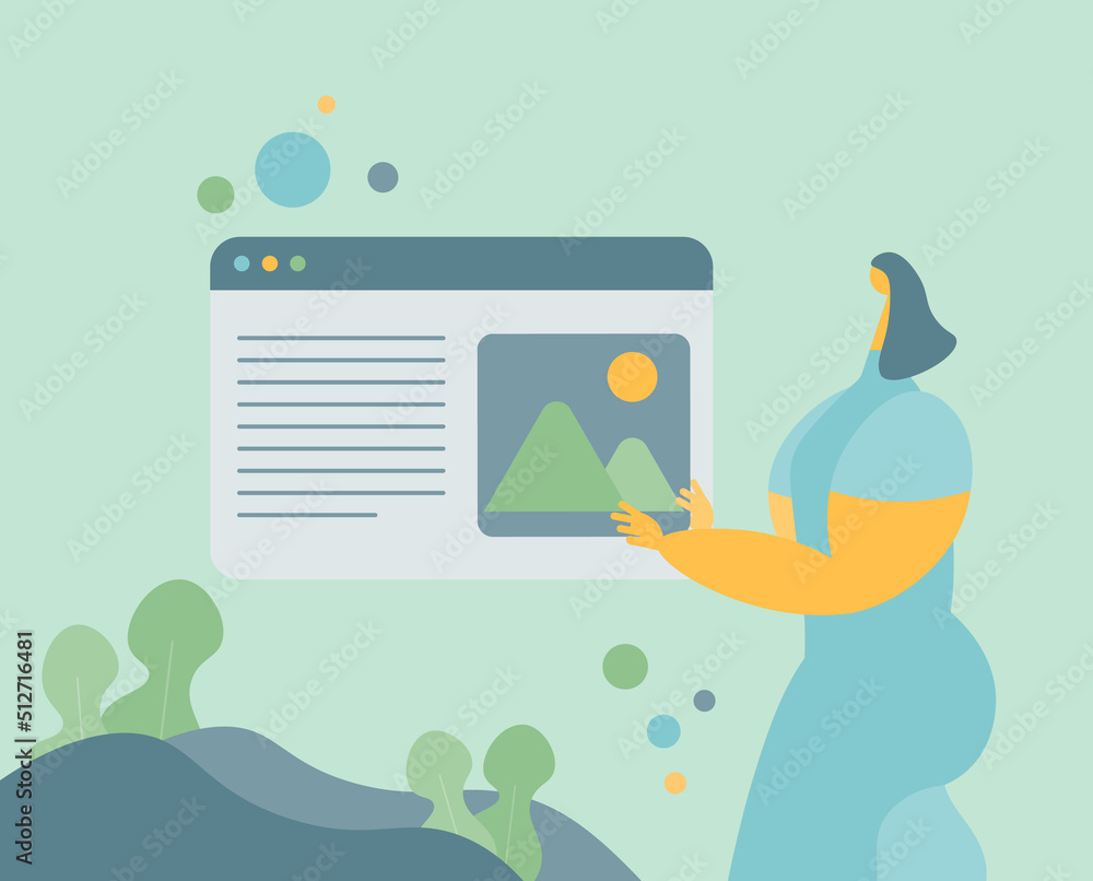 Poster website landing pages template design. vector illustration concepts for website and mobile website d