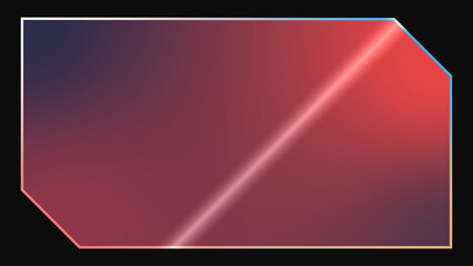 Simple lower third design element animated. Elegant video intro, l3rd, news intro animation in high resolution. Design element.