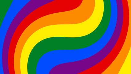 LGBT or LGBTQ pride color flag stripes animated background. Abstract pride flag background animation.