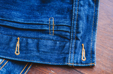denim jacket close up