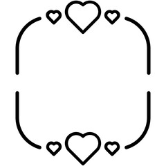 heart square frame
