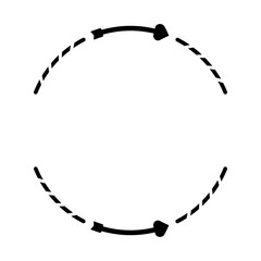 heart circle frame
