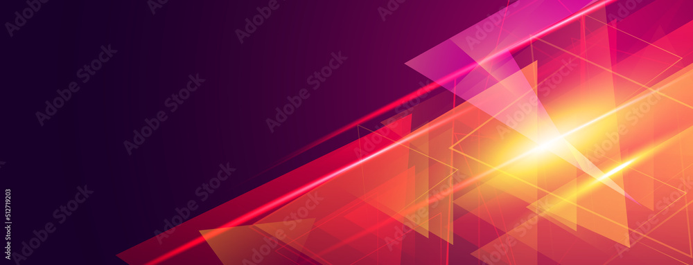 Poster abstract fractal geometric triangle shape background design. vector illustration