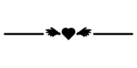 heart divider border
