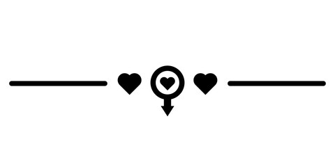 heart divider border
