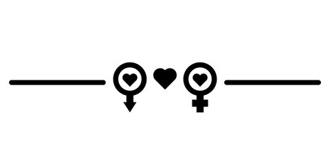 heart divider border
