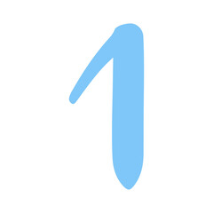 colorful number element
