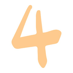 colorful number element
