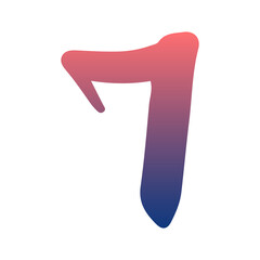 gradient number element
