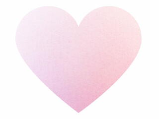 Simple gradation heart icon illustration (with texture)