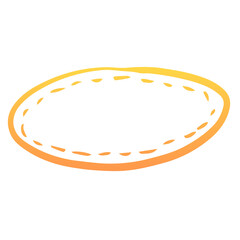 gradient hand drawn round frame
