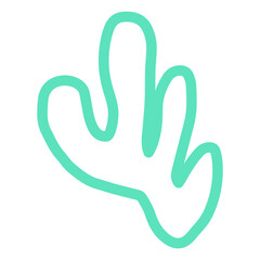 abstract shape outline
