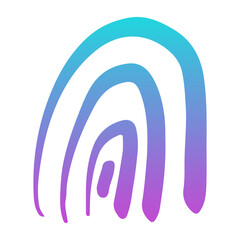 gradient rainbow shape
