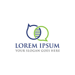 medical talk logo , pharmacy logo vector
