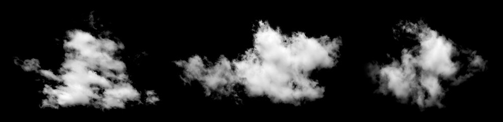 cloud isolated on black background	