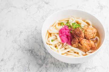 おろし唐揚げうどん