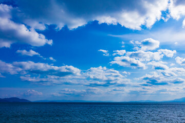Plakat 青空と琵琶湖