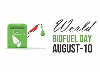 World biofuel day campaign banner design