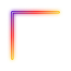 gradient neon border corner
