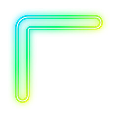 gradient neon border corner
