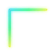 Obraz premium gradient neon border corner 