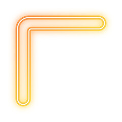 Obraz premium gradient neon border corner 