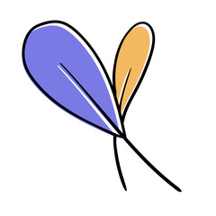 Hand Drawn Leaf Decoration