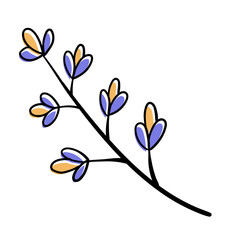 Hand Drawn Leaf Decoration